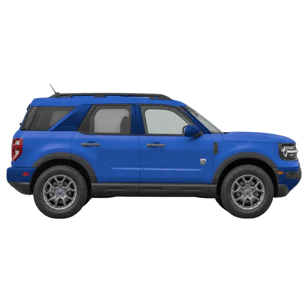 Ford Bronco Sport 2021 bleu, vue profil (tourné vers la droite)