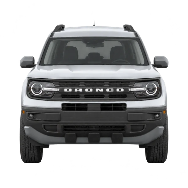 Ford Bronco Sport 2021 باللون فضي، منظر أمامي