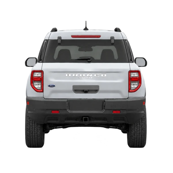 2022 Ford Bronco in Silber, Ansicht: Heck