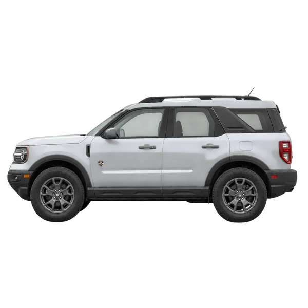 2022 Ford Bronco in Silber, Ansicht: Seite (nach links gerichtet)