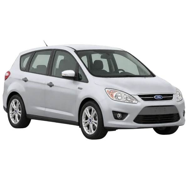 Ford C-Max 2010 argent, vue trois-quarts avant (orienté vers la gauche)