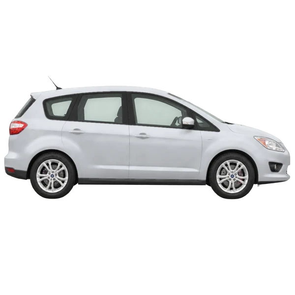 Ford C-Max 2010 argent, vue profil (tourné vers la droite)