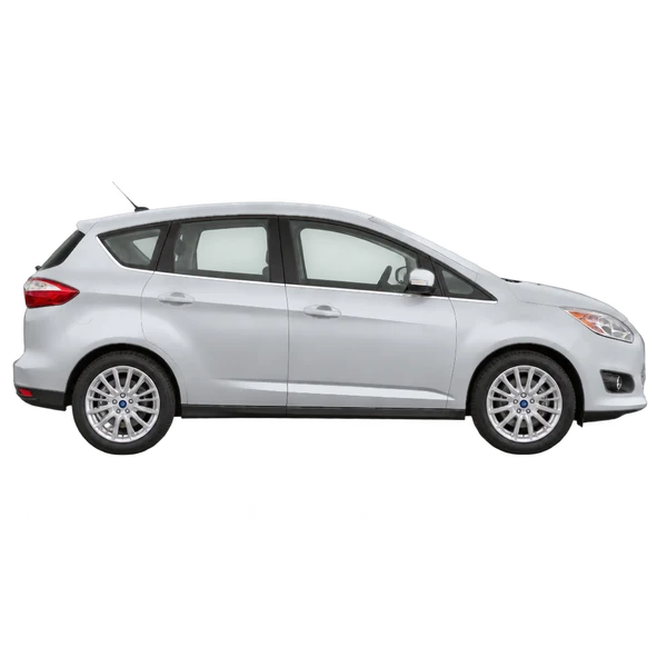 Ford C-Max 2012 باللون فضي، منظر منظر جانبي (باتجاه اليمين)