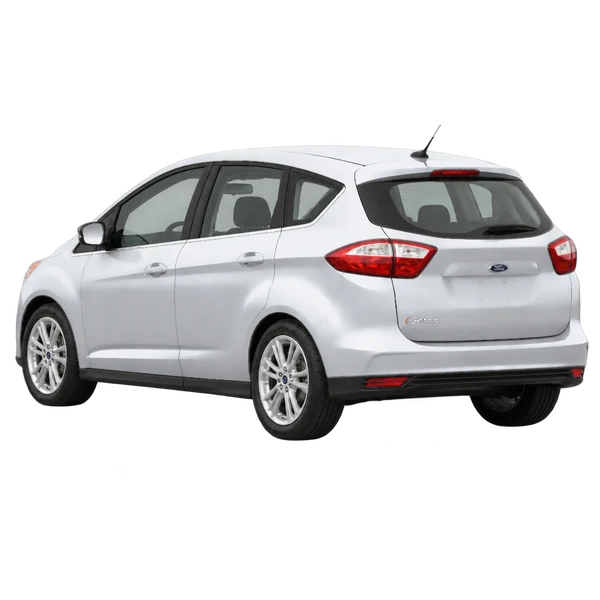 Ford C-Max 2014 argent, vue trois-quarts arrière (orienté vers la gauche)