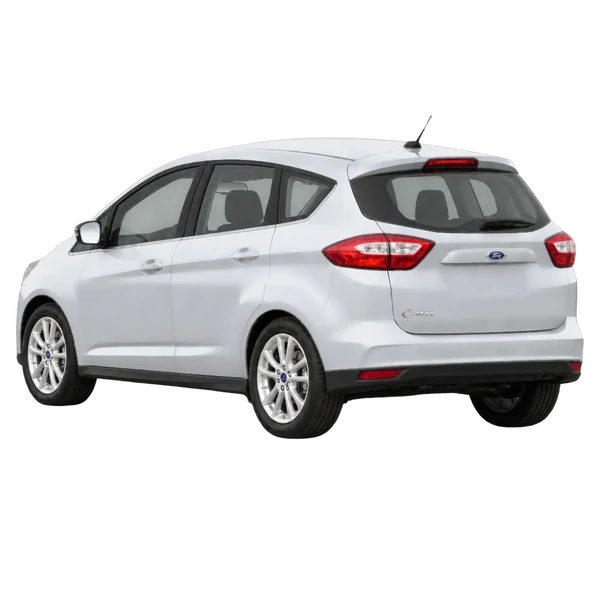 Ford C-Max 2019 argent, vue trois-quarts arrière (orienté vers la gauche)