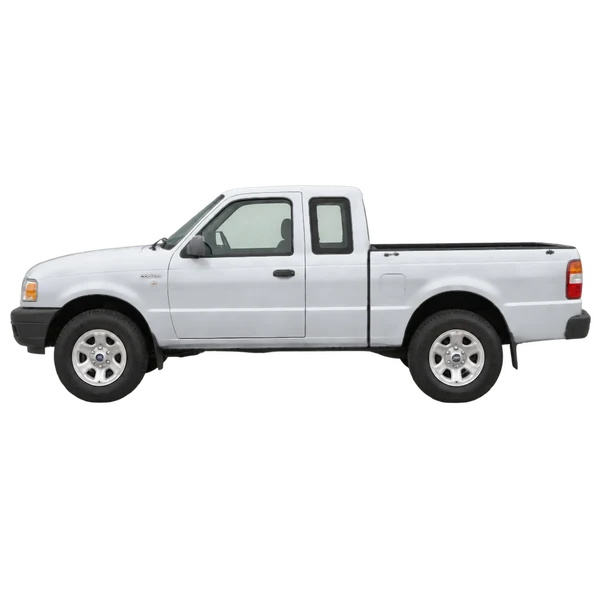 2001 Ford Courier in Silber, Ansicht: Seite (nach links gerichtet)