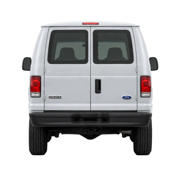 2008 Ford E-150 in Silber, Ansicht: Heck
