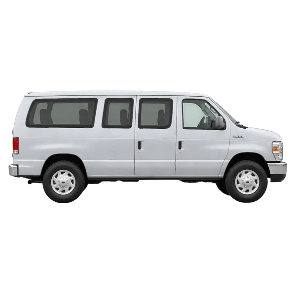 Ford E-450 2011 prata, vista lateral (voltada para a direita)