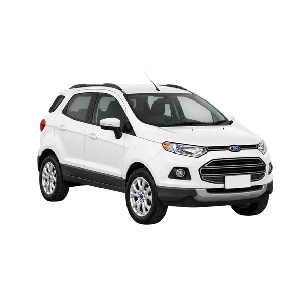 2014 Ford Ecosport in weiß, Ansicht: Dreiviertelansicht vorne (nach links gerichtet)