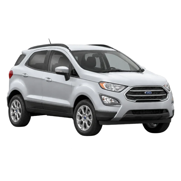 2018 Ford Ecosport in Silber, Ansicht: Dreiviertelansicht vorne (nach links gerichtet)