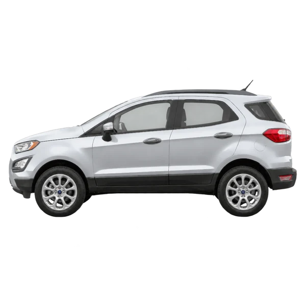 2018 Ford Ecosport in Silber, Ansicht: Seite (nach links gerichtet)