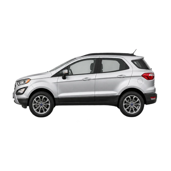 2023 Ford Ecosport in Silber, Ansicht: Seite (nach links gerichtet)