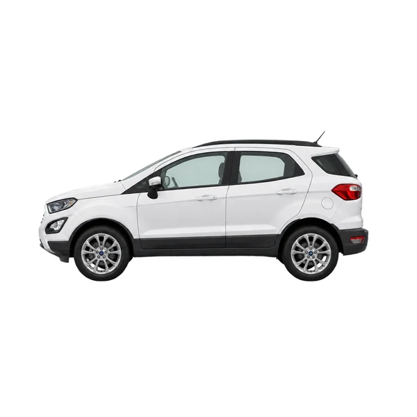 2023 Ford Ecosport in weiß, Ansicht: Seite (nach links gerichtet)