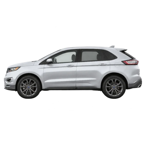 2018 Ford Edge Sport in Silber, Ansicht: Seite (nach links gerichtet)