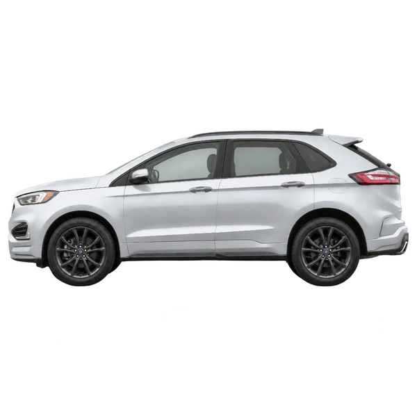 Ford Edge ST-Line 2019 prata, vista lateral (voltada para a esquerda)