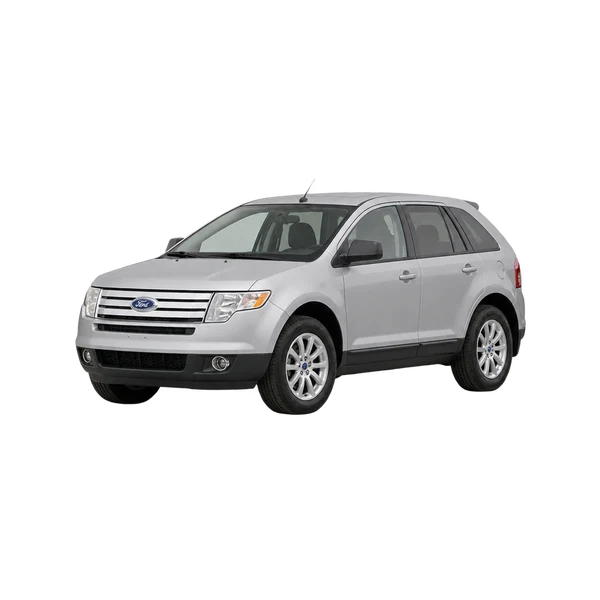 Ford Edge 2007 en plateado, vista frontal tres cuartos (hacia la izquierda)