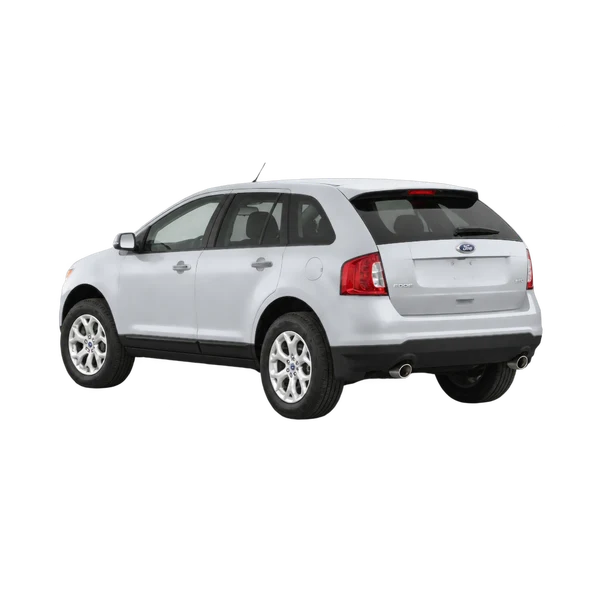 2014 Ford Edge in Silber, Ansicht: Dreiviertelansicht von hinten (nach links gerichtet)