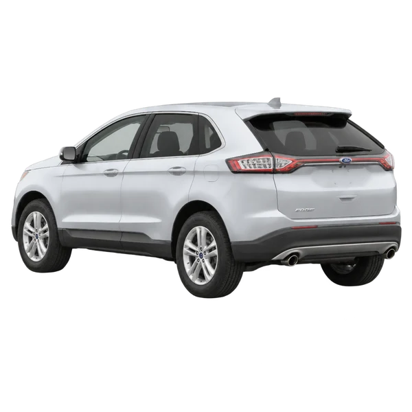 Ford Edge 2015 en plateado, vista tres cuartos trasero (mirando a la izquierda)