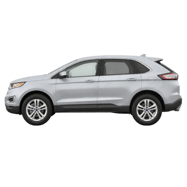 Ford Edge 2016 argent, vue côté (vers la gauche)