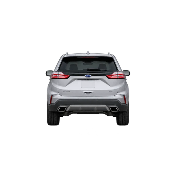 シルバーの2021 Ford Edge(リアビュー)