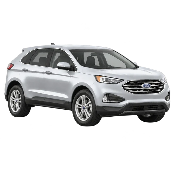 2023 Ford Edge in Silber, Ansicht: Dreiviertelansicht vorne (nach rechts)