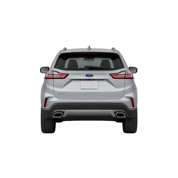 Ford Edge 2026 en plateado, vista trasera