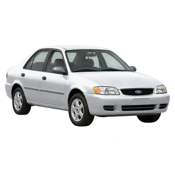 Ford Escort 2003 argent, vue trois-quarts avant (orienté vers la gauche)