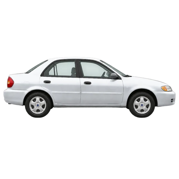 Ford Escort 2003 argent, vue profil (tourné vers la droite)