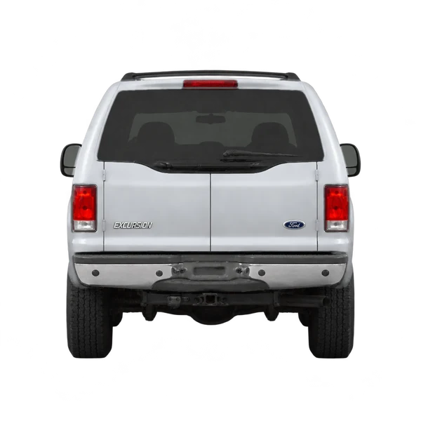 2005 Ford Excursion in Silber, Ansicht: Heck