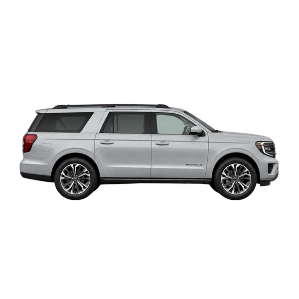Ford Expedition MAX 2025 prata, vista lateral (voltada para a direita)