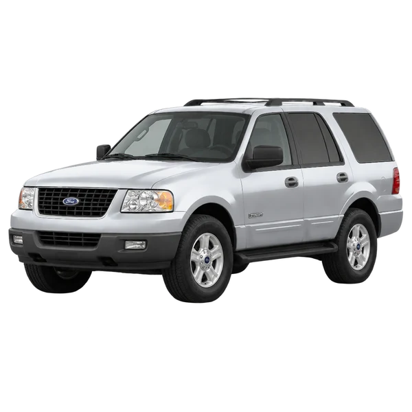 silver 2006 Ford Expedition front three-quarter (facing left) view