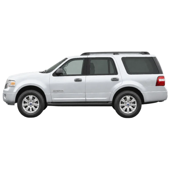 Ford Expedition 2015 prata, vista lateral (voltada para a esquerda)