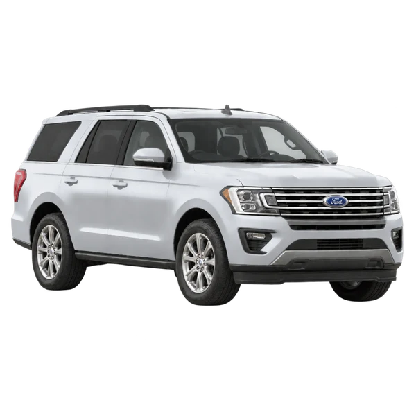 Ford Expedition 2018 prata, vista três quartos dianteiro (voltado para a direita)