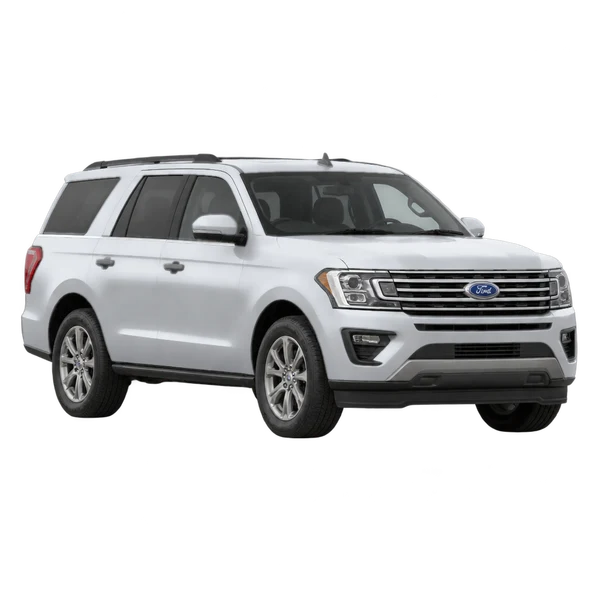 Ford Expedition 2020 en plateado, vista frontal tres cuartos (hacia la izquierda)