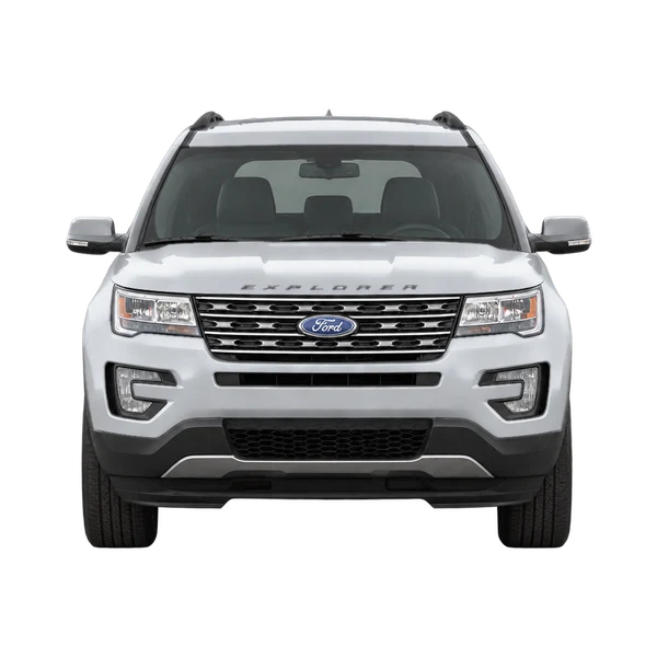 Ford Explorer 2016 en plateado, vista frontal