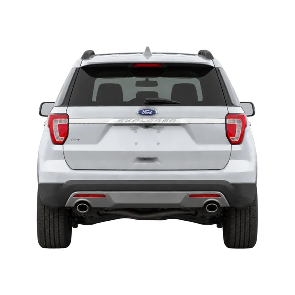 Ford Explorer 2016 en plateado, vista trasera