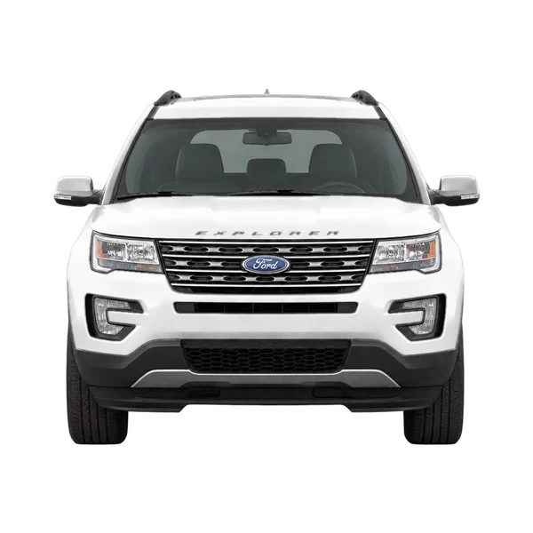 Ford Explorer 2016 en blanco, vista frontal
