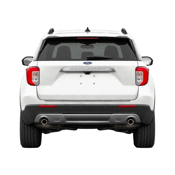 Ford Explorer 2025 branco, vista traseira