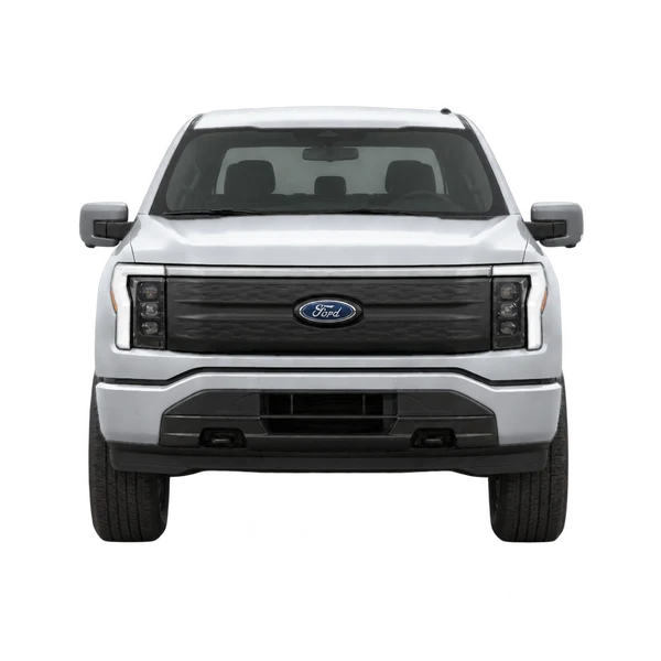 Ford F-150 Lightning 2022 prata, vista frente