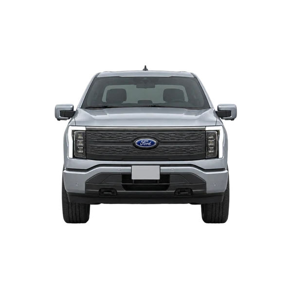 Ford F-150 Lightning 2023 prata, vista frente