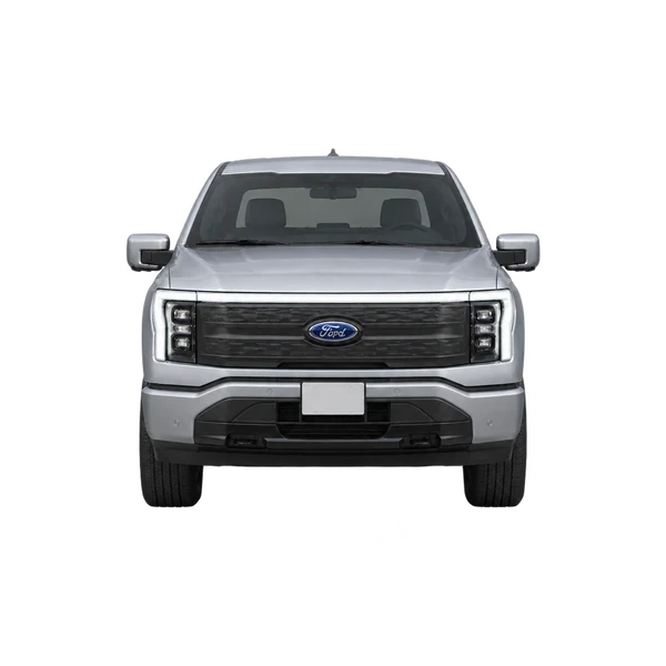 Ford F-150 Lightning 2024 prata, vista frente