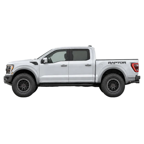 2023 Ford F-150 Raptor in Silber, Ansicht: Seite (nach links gerichtet)