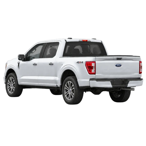Ford F-150 2021 argent, vue trois-quarts arrière (orienté vers la gauche)