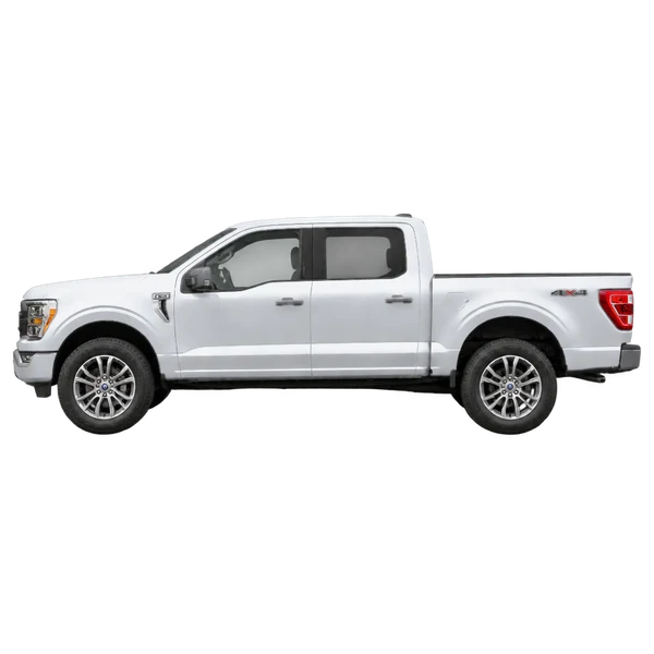 2022 Ford F-150 in Silber, Ansicht: Seite (nach links gerichtet)