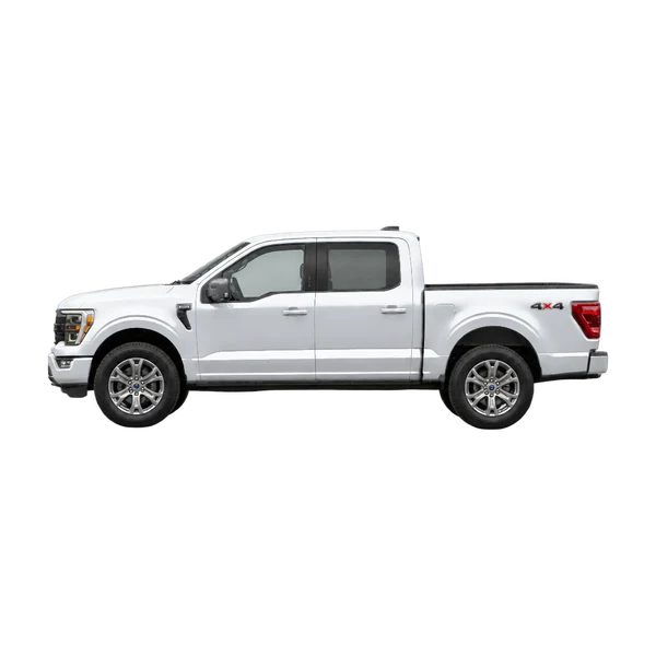 Ford F-150 2025 argent, vue côté (vers la gauche)