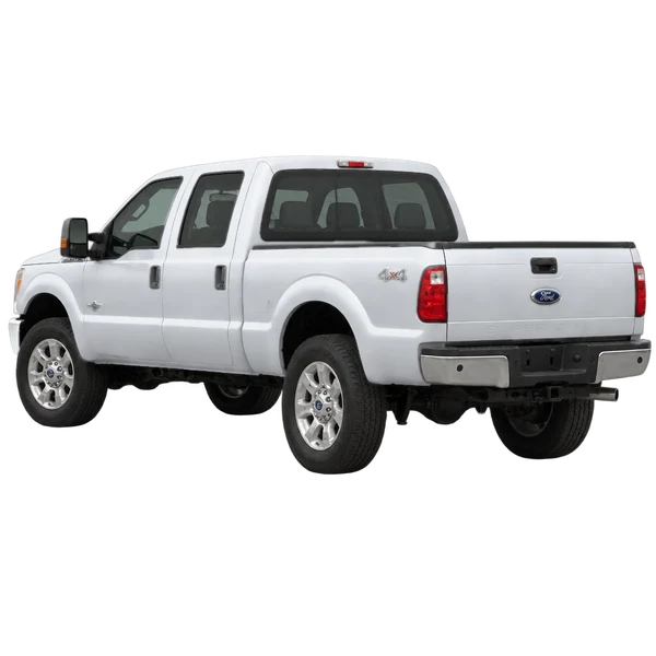 Ford F-250 2012 argent, vue trois-quarts arrière (orienté vers la gauche)