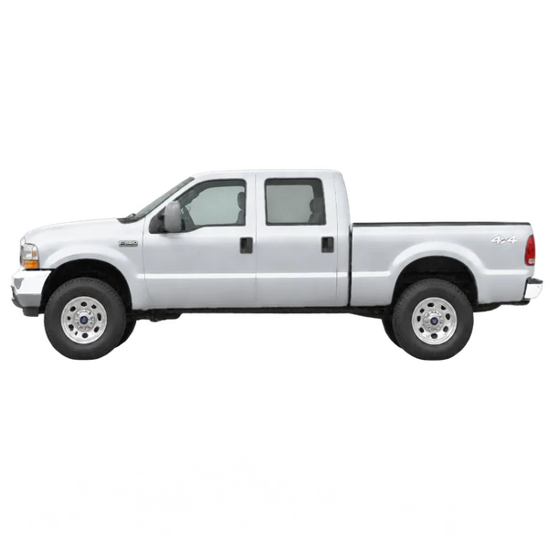 2003 Ford F-350 in Silber, Ansicht: Seite (nach links gerichtet)