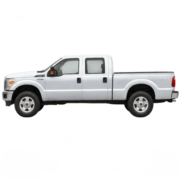 2016 Ford F-350 in Silber, Ansicht: Seite (nach links gerichtet)