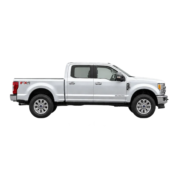 2021 Ford F-350 in Silber, Ansicht: Seite (nach rechts gewandt)
