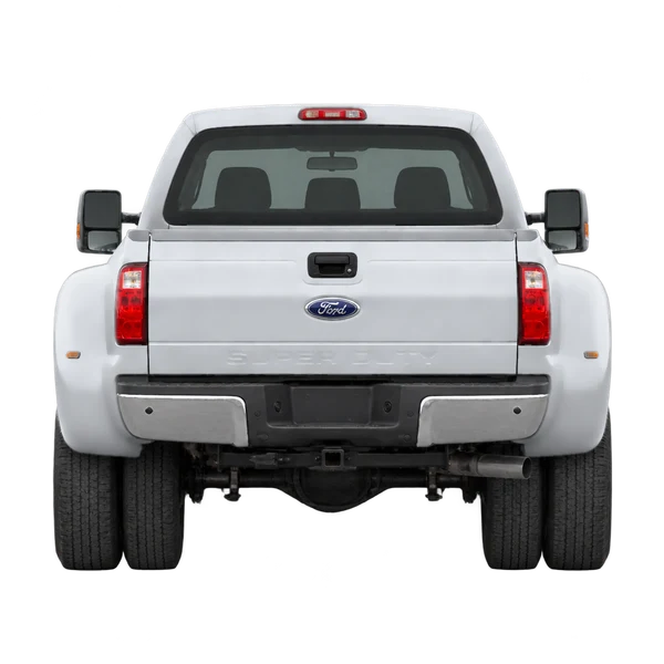 Ford F-450 2013 prata, vista traseira